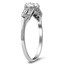 The Franklin Ring, smalltop view on a hand