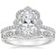 Platinum Reina Diamond Ring with Tiara Diamond Ring (1/10 ct. tw.)