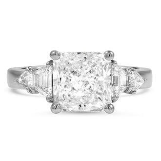 Custom Five Stone Basket Diamond Ring