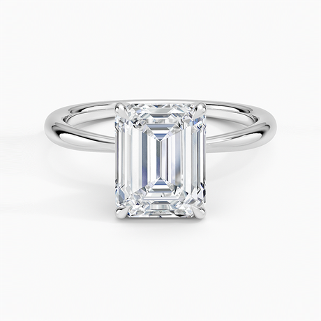 Platinum Freesia 2mm Solitaire Ring