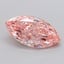 3.56 Ct. Fancy Vivid  Pink Marquise Lab Grown Diamond