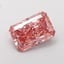 1.73 Ct. Fancy Vivid Brownish Pink Radiant Lab Grown Diamond