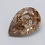 0.71 Ct. Light  Brown Pear Lab Grown Diamond
