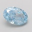 2.10 Ct. Fancy Vivid Blue Oval Lab Grown Diamond