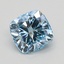1.10 Ct. Fancy Vivid Blue Cushion Lab Grown Diamond