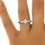 The Annali Ring, smalltop view on a hand