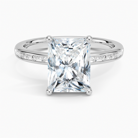 18K White Gold Tabitha Channel Set Baguette Diamond Ring