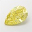 4.54 Ct. Fancy Intense Yellow Pear Lab Grown Diamond