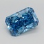 1.51 Ct. Fancy Vivid  Blue Radiant Lab Grown Diamond