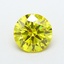 1.19 Ct. Fancy Vivid  Yellow Round Lab Grown Diamond
