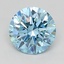 1.34 Ct. Fancy Vivid  Blue Round Lab Grown Diamond