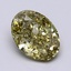 2.00 Ct. Fancy Intense Yellow Oval Lab Grown Diamond