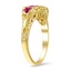 The Sandford Ring, smalltop view on a hand