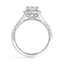 Split Shank Halo Diamond Ring, smallview