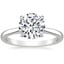 18K White Gold Dawn 1.5mm Diamond Ring, smalltop view