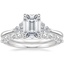 18K White Gold Melody Diamond Ring with Marseille Diamond Ring (1/3 ct. tw.)