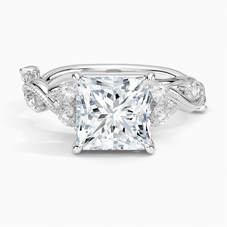 18K White Gold Vintage Secret Garden Diamond Ring (3/8 ct. tw.)