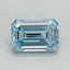1.76 Ct. Fancy Intense Blue Emerald Lab Grown Diamond