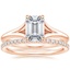14K Rose Gold Reverie Ring with Ballad Diamond Ring (1/4 ct. tw.)