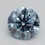 2.01 Ct. Fancy Intense Blue Round Lab Grown Diamond