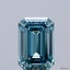 1.55 Ct. Fancy Vivid Greenish Blue Emerald Lab Grown Diamond