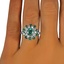 The Alderbrook Ring, smalltop view on a hand