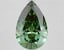 3.87 Ct. Fancy Vivid  Green Pear Lab Grown Diamond