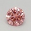 0.48 Ct. Fancy Vivid Pink Round Lab Grown Diamond