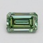 1.09 Ct. Fancy Vivid Pacific Green Emerald Lab Grown Diamond