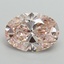 8.15 Ct. Fancy Intense Pink Oval Lab Grown Diamond