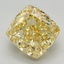 3.20 Ct. Fancy Intense Yellow Cushion Lab Grown Diamond