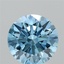 2.09 Ct. Fancy Vivid Blue Round Lab Grown Diamond