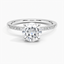 18K White Gold Viviana One-Quarter Coverage Diamond Ring, smalltop view