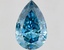 10.63 Ct. Fancy Vivid Blue Pear Lab Grown Diamond