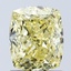 1.56 Ct. Fancy Intense Yellow Cushion Lab Grown Diamond