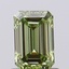 0.84 Ct. Fancy Intense Green Emerald Lab Grown Diamond