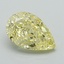 1.01 Ct. Fancy Intense Yellow Pear Lab Grown Diamond
