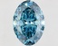 15.51 Ct. Fancy Vivid Blue Oval Lab Grown Diamond
