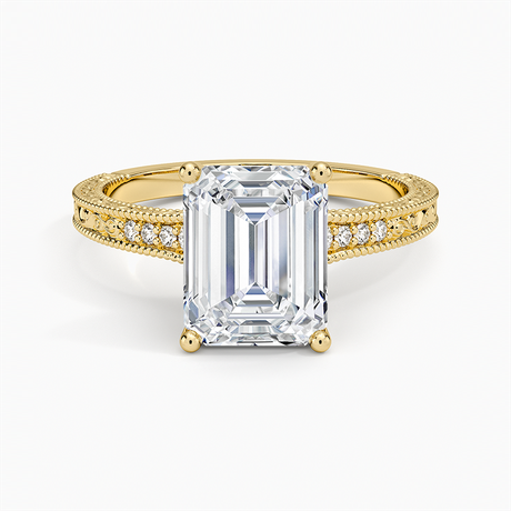 Luxe Hudson Ring - Engraved Diamond Ring