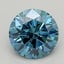 1.73 Ct. Fancy Vivid  Blue Round Lab Grown Diamond