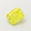 0.71 Ct. Fancy Vivid  Yellow Cushion Lab Grown Diamond