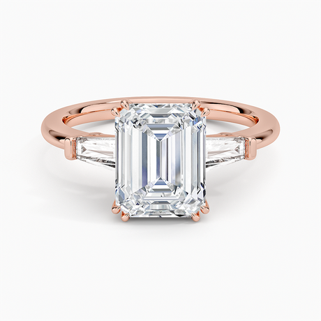 14K Rose Gold Symphony Double Prong Three Stone Diamond Ring (1/2 ct. tw.)