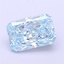 1.40 Ct. Fancy Vivid  Blue Radiant Lab Grown Diamond