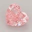 1.45 Ct. Fancy Vivid Pink Heart Lab Grown Diamond
