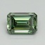 0.91 Ct. Fancy Vivid Green Emerald Lab Grown Diamond