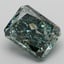 6.71 Ct. Fancy Vivid  Green Radiant Lab Grown Diamond