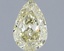 1.04 Ct. Light  Yellow Pear Lab Grown Diamond
