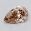 1.99 Ct. Light  Brown Pear Lab Grown Diamond