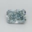 1.22 Ct. Fancy Intense Greenish Blue Radiant Lab Grown Diamond