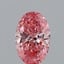 0.86 Ct. Fancy Vivid  Pink Oval Lab Grown Diamond